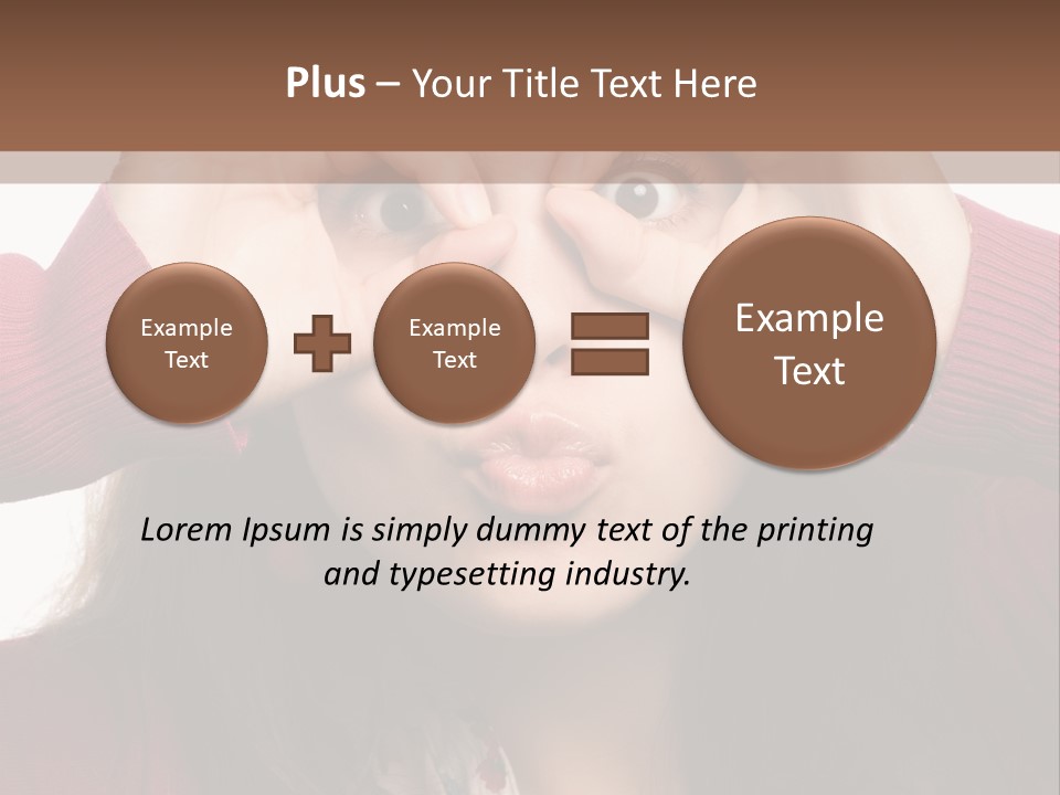 Shoulder Hand Expression PowerPoint Template