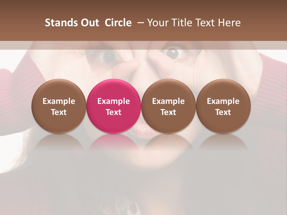 Shoulder Hand Expression PowerPoint Template