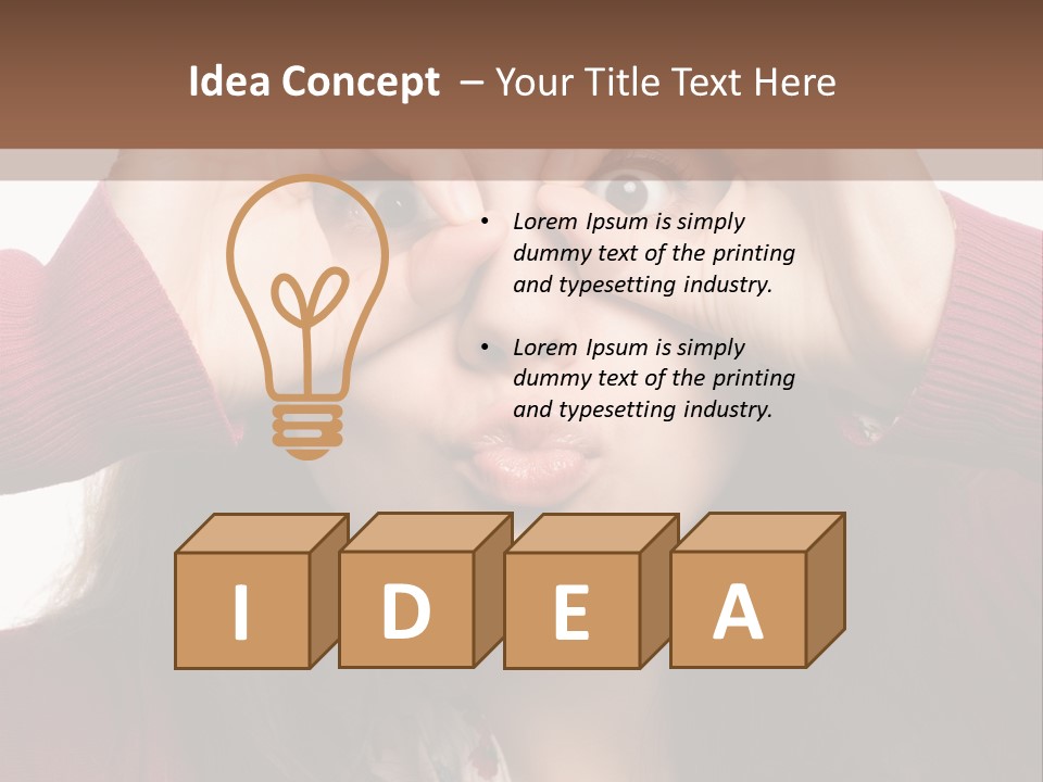 Shoulder Hand Expression PowerPoint Template