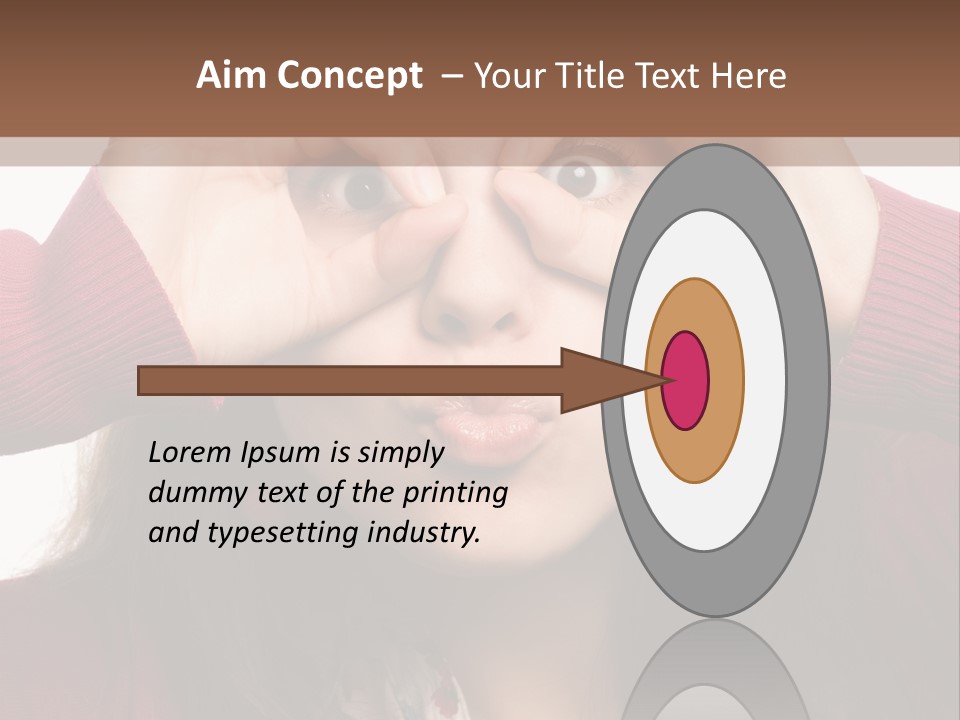 Shoulder Hand Expression PowerPoint Template