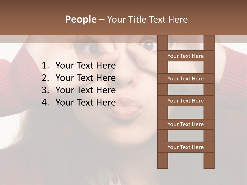 Shoulder Hand Expression PowerPoint Template