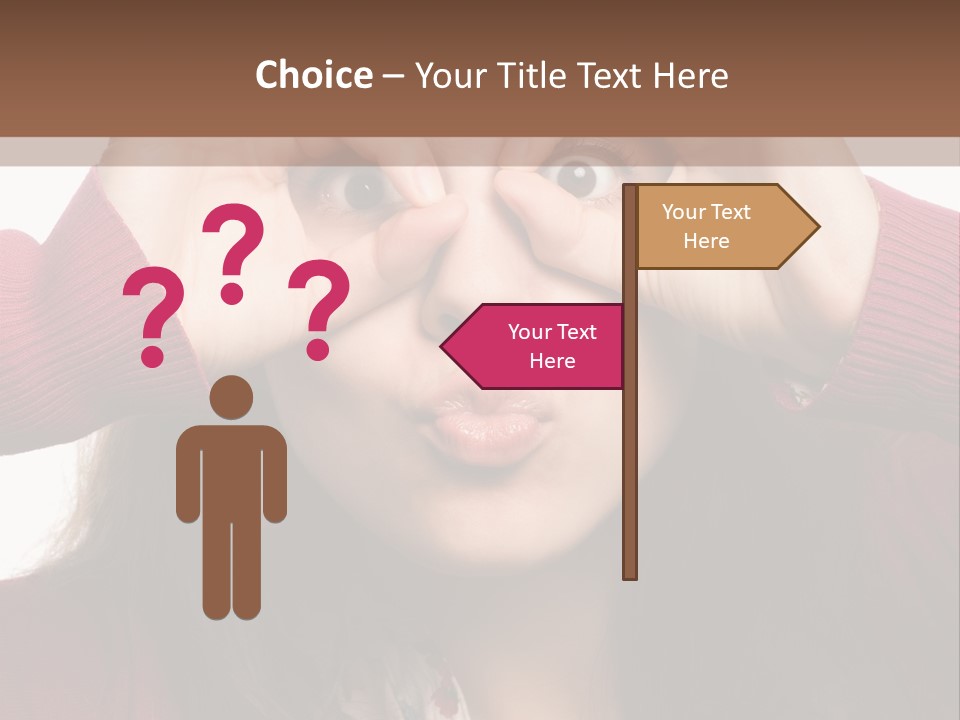 Shoulder Hand Expression PowerPoint Template