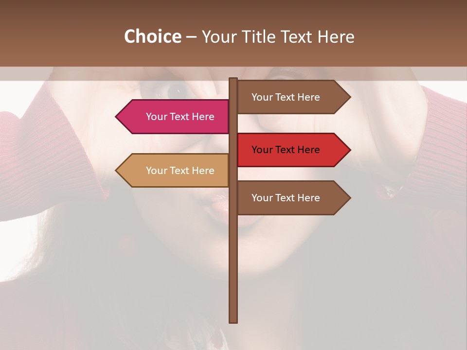 Shoulder Hand Expression PowerPoint Template