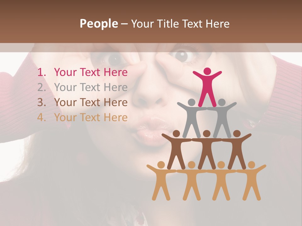 Shoulder Hand Expression PowerPoint Template