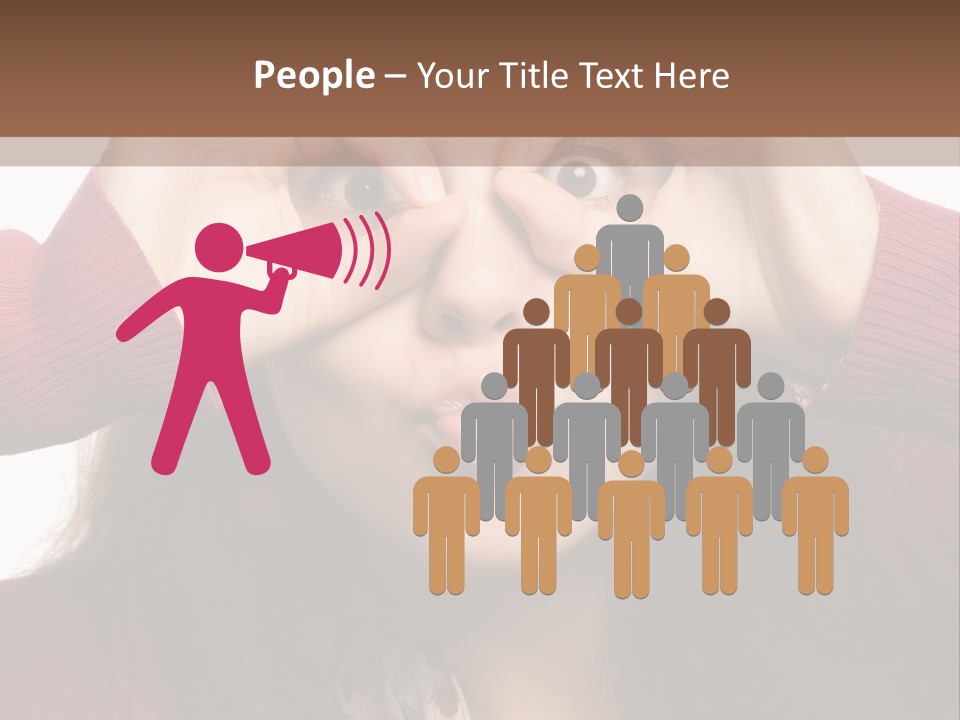 Shoulder Hand Expression PowerPoint Template