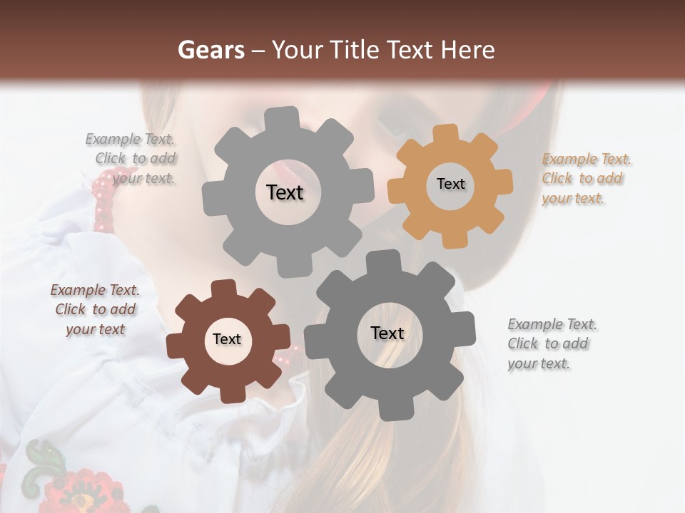 Ukraine National Costume PowerPoint Template