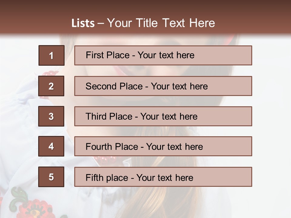 Ukraine National Costume PowerPoint Template