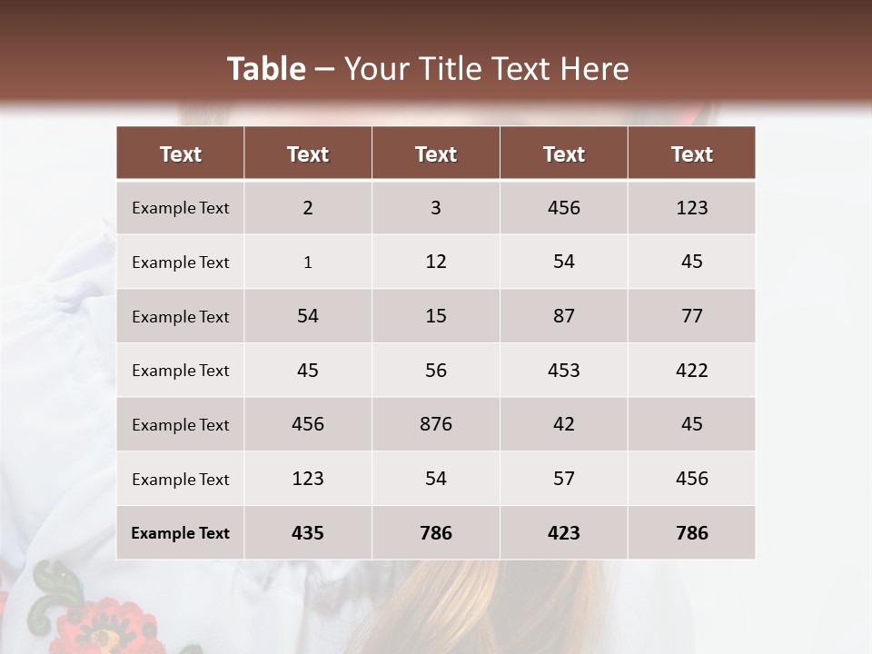 Ukraine National Costume PowerPoint Template