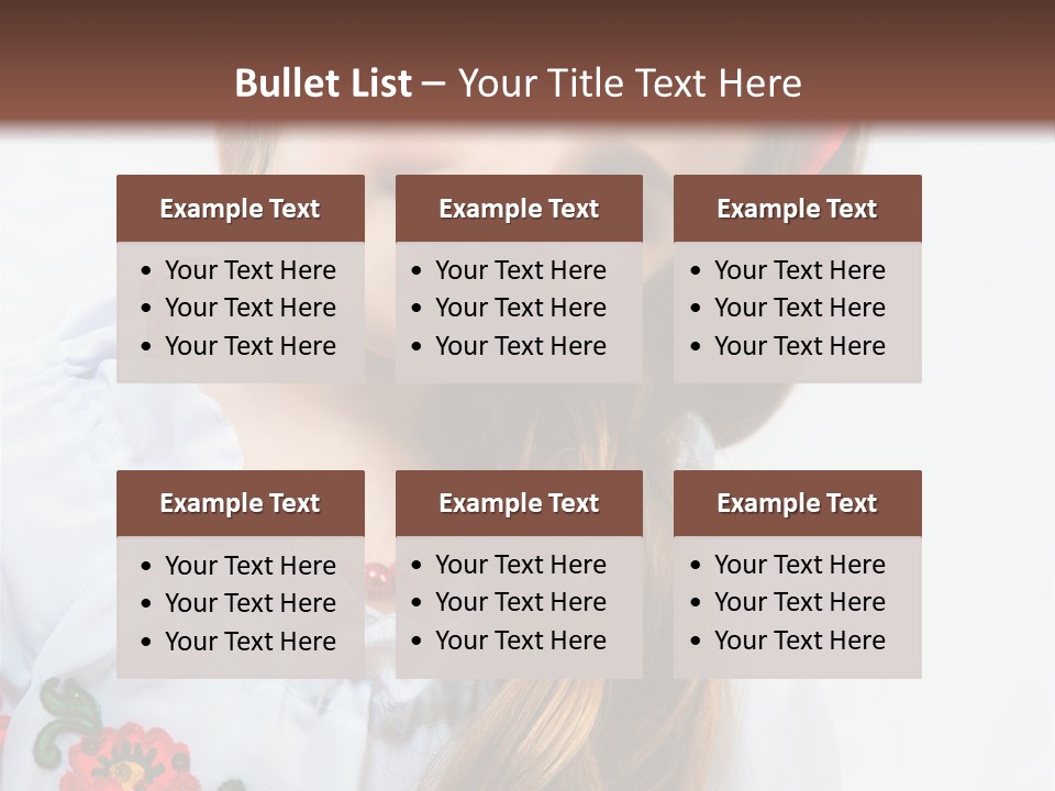 Ukraine National Costume PowerPoint Template