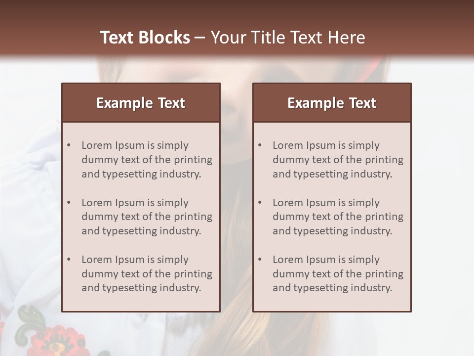 Ukraine National Costume PowerPoint Template