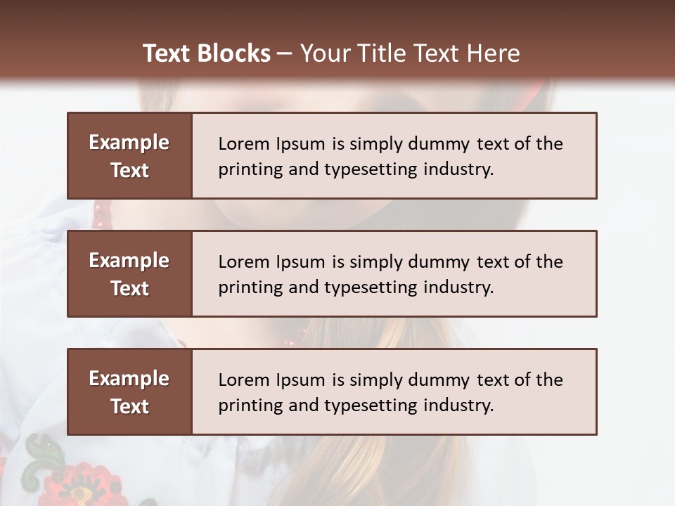 Ukraine National Costume PowerPoint Template