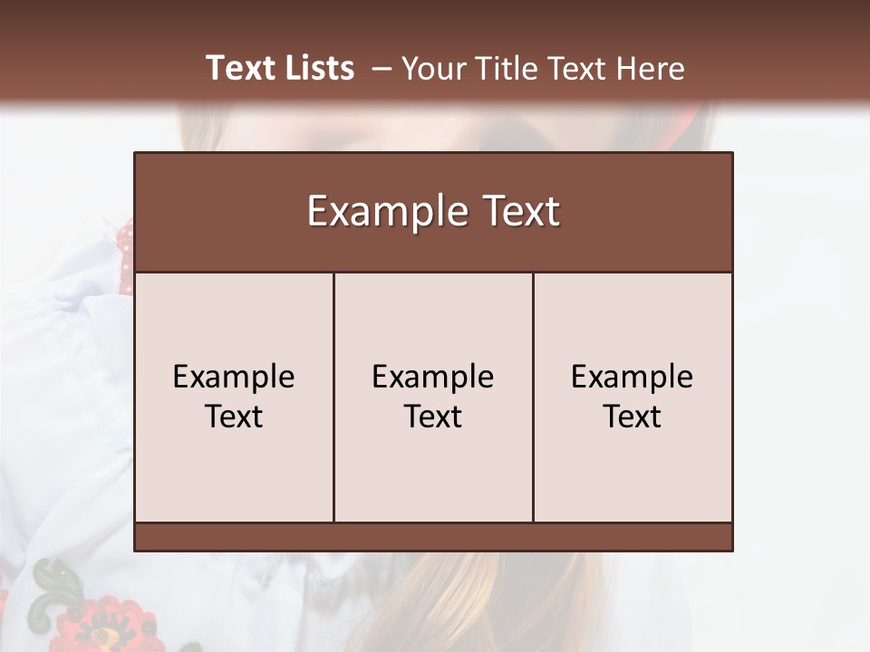 Ukraine National Costume PowerPoint Template