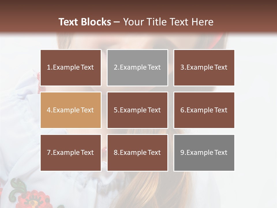 Ukraine National Costume PowerPoint Template