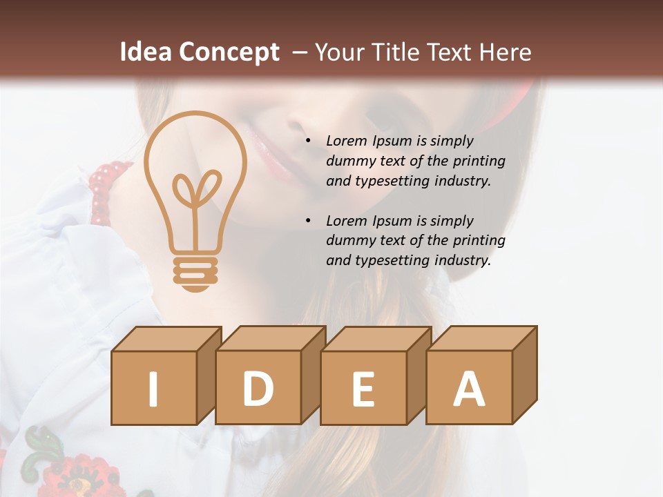 Ukraine National Costume PowerPoint Template