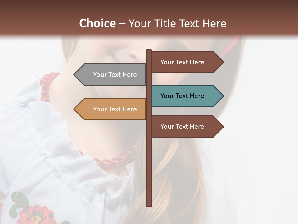 Ukraine National Costume PowerPoint Template