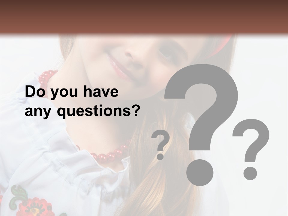 Ukraine National Costume PowerPoint Template