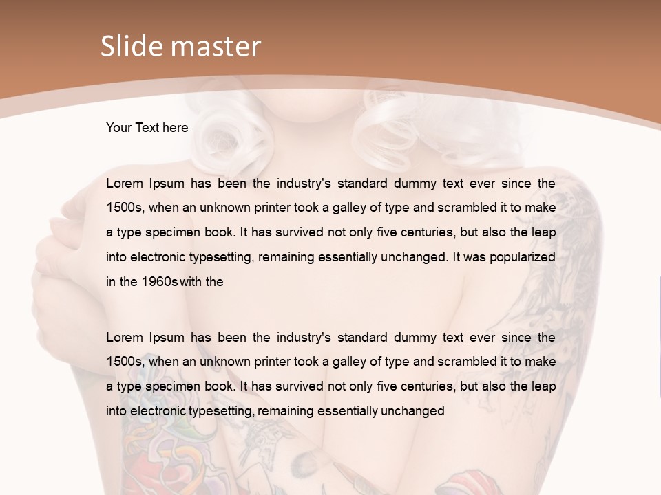 Make Up Tattoos PowerPoint Template