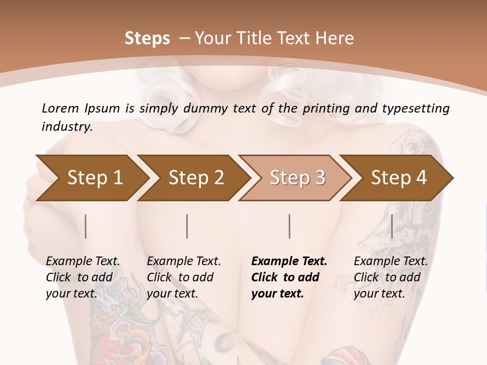 Make Up Tattoos PowerPoint Template