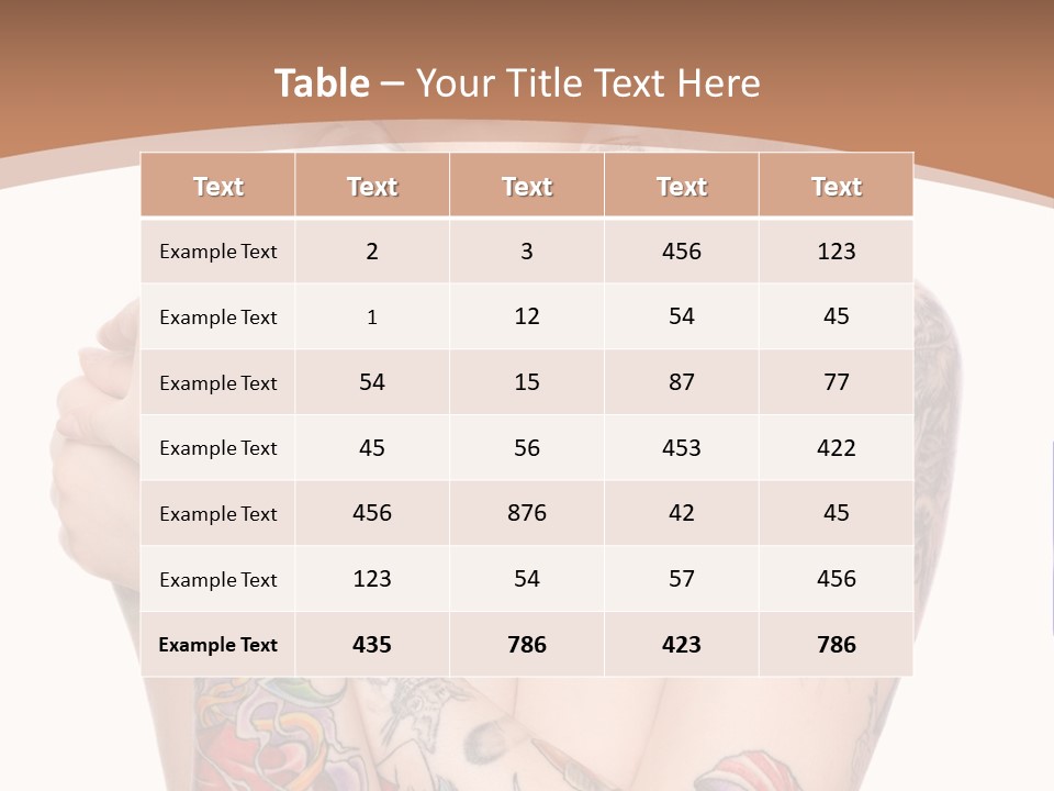 Make Up Tattoos PowerPoint Template