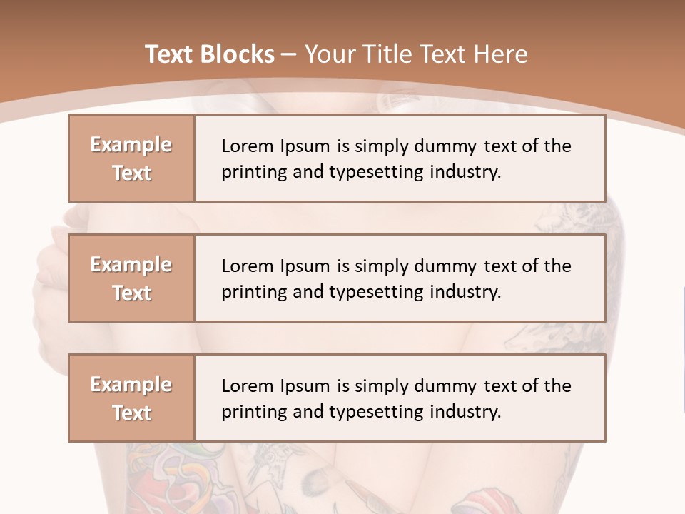 Make Up Tattoos PowerPoint Template
