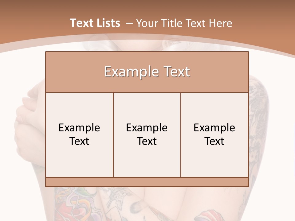 Make Up Tattoos PowerPoint Template
