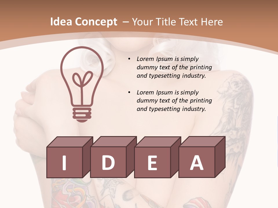 Make Up Tattoos PowerPoint Template