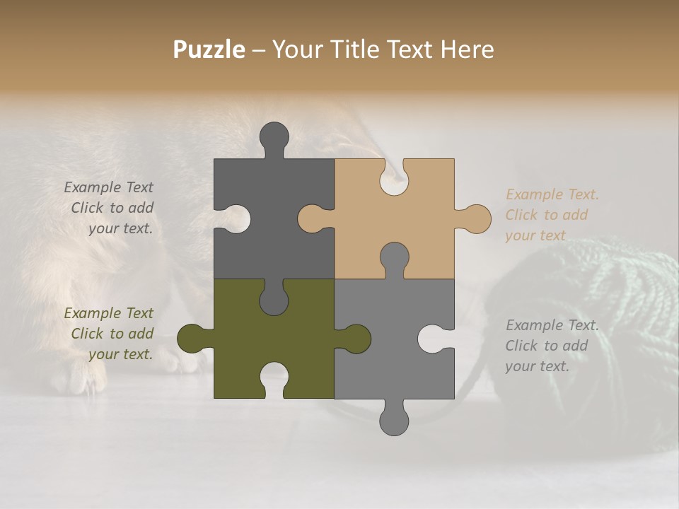 Tabby Kitten PowerPoint Template