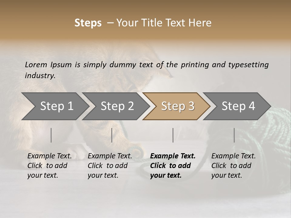 Tabby Kitten PowerPoint Template