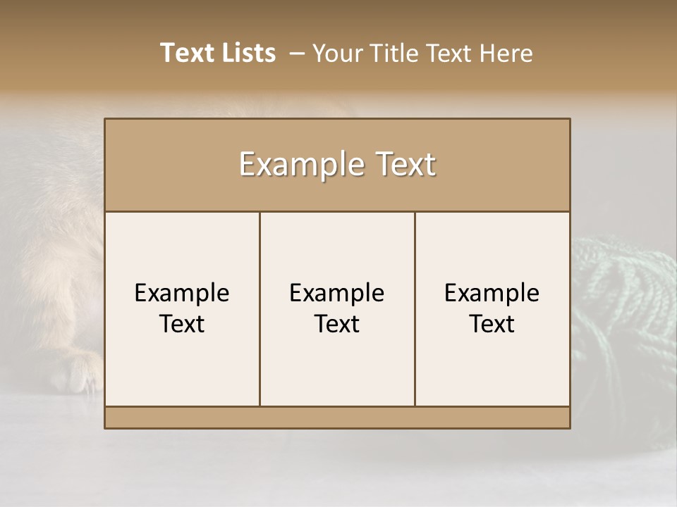 Tabby Kitten PowerPoint Template