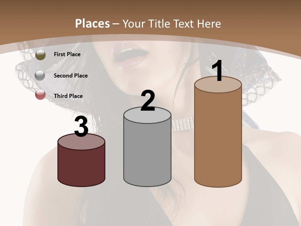 Stylish Girl Black PowerPoint Template