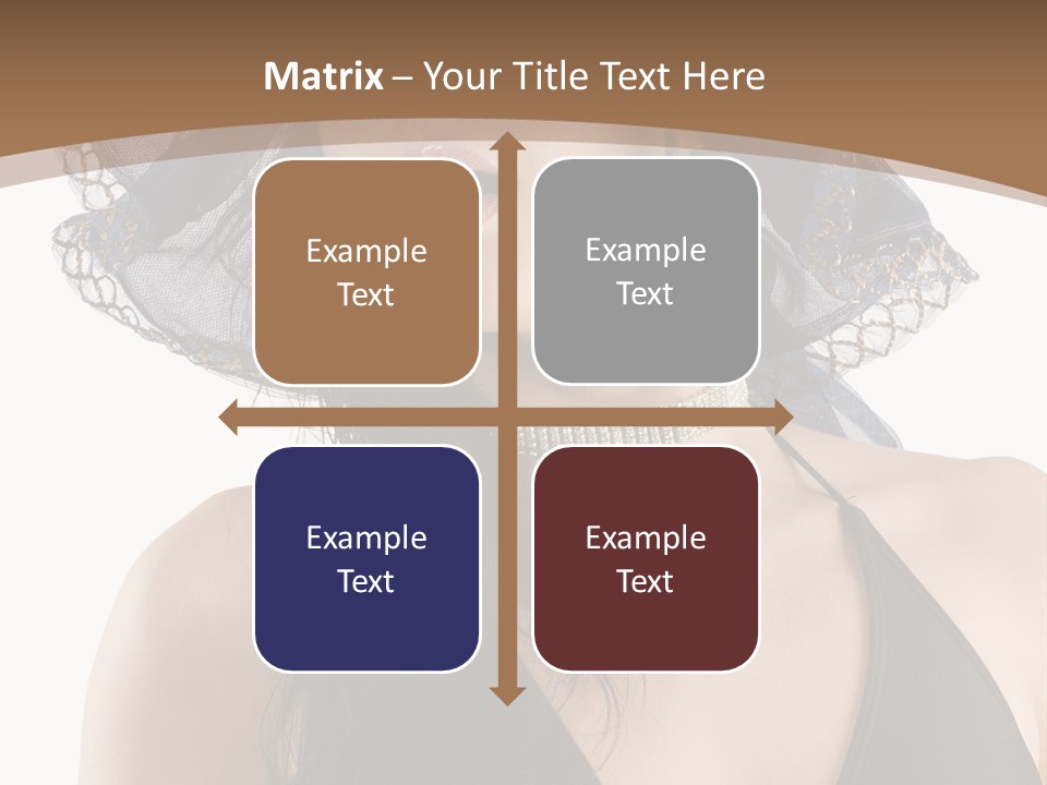 Stylish Girl Black PowerPoint Template