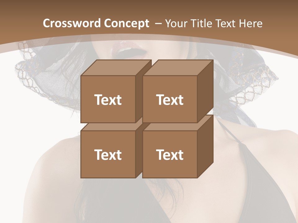 Stylish Girl Black PowerPoint Template