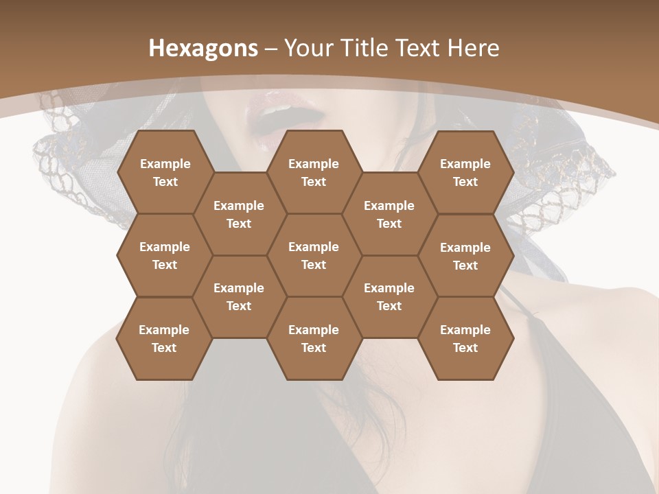 Stylish Girl Black PowerPoint Template