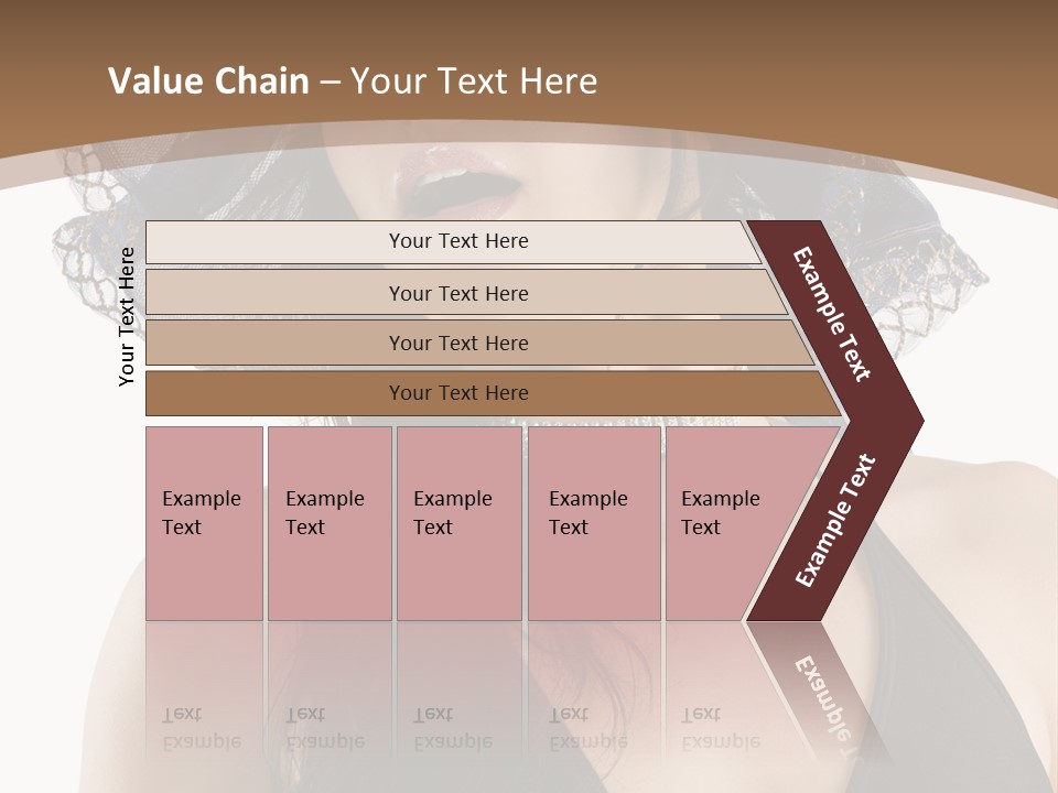 Stylish Girl Black PowerPoint Template