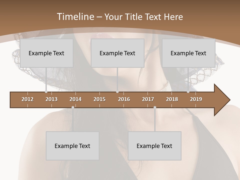 Stylish Girl Black PowerPoint Template