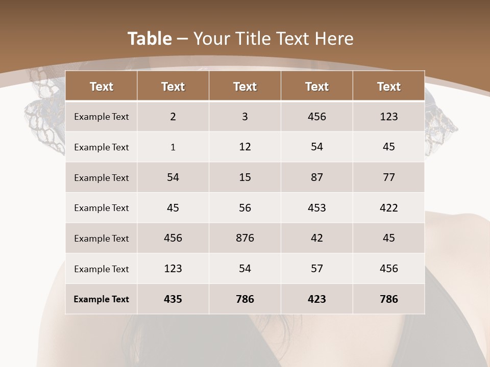 Stylish Girl Black PowerPoint Template