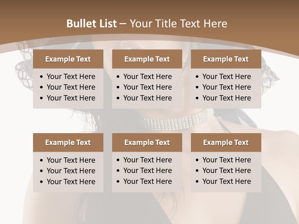 Stylish Girl Black PowerPoint Template