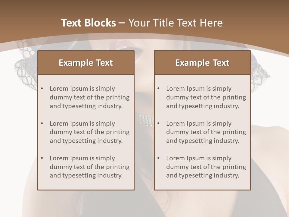 Stylish Girl Black PowerPoint Template