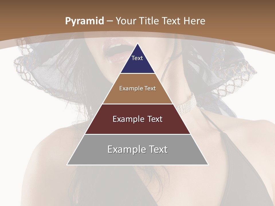 Stylish Girl Black PowerPoint Template