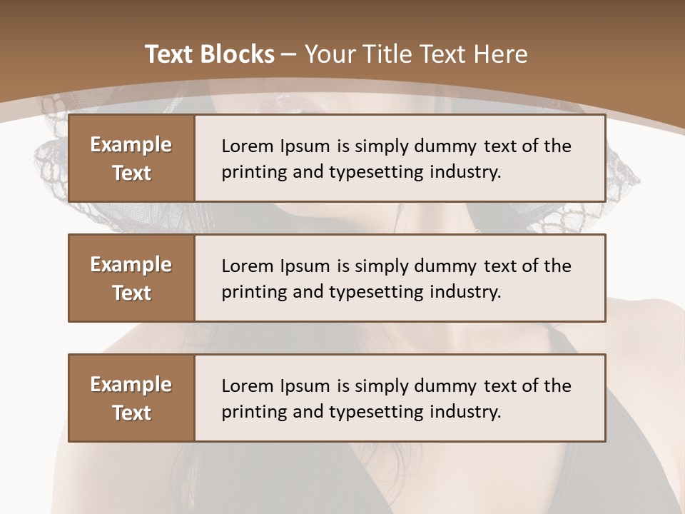 Stylish Girl Black PowerPoint Template