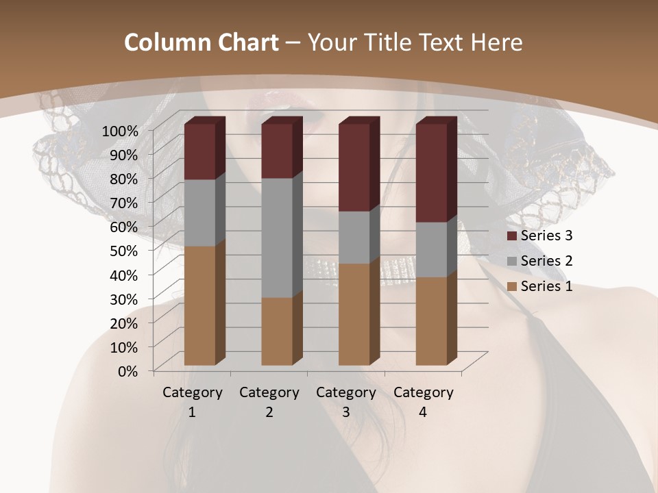 Stylish Girl Black PowerPoint Template