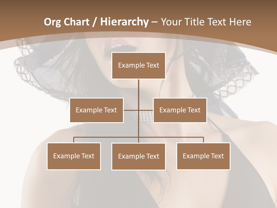 Stylish Girl Black PowerPoint Template