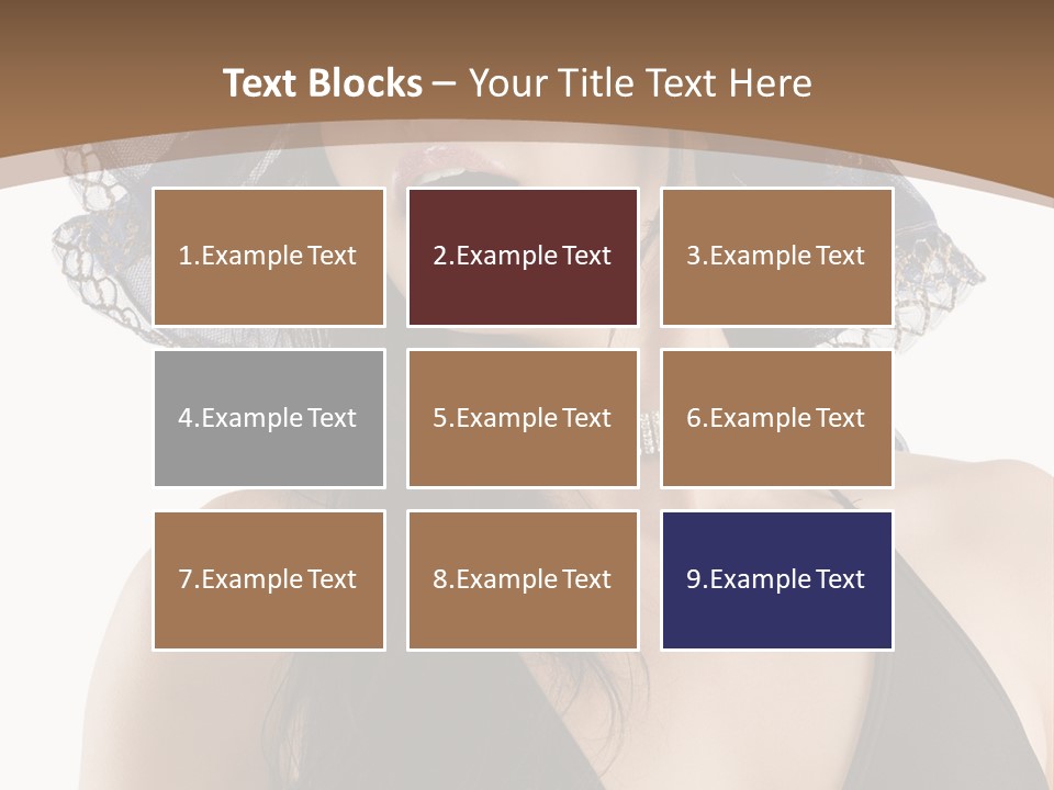 Stylish Girl Black PowerPoint Template