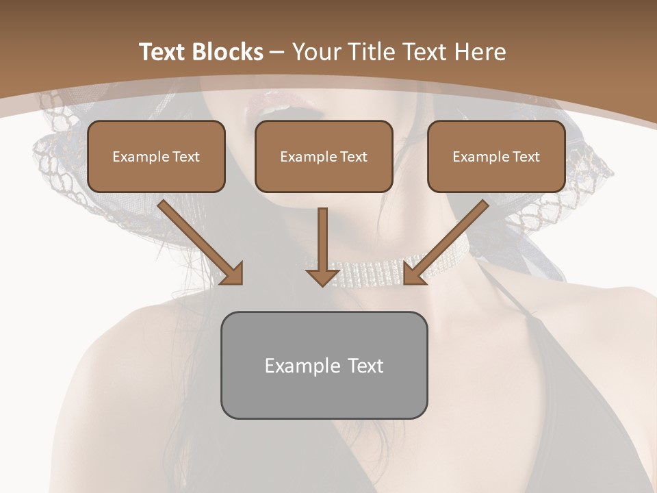 Stylish Girl Black PowerPoint Template