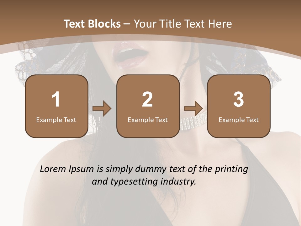 Stylish Girl Black PowerPoint Template