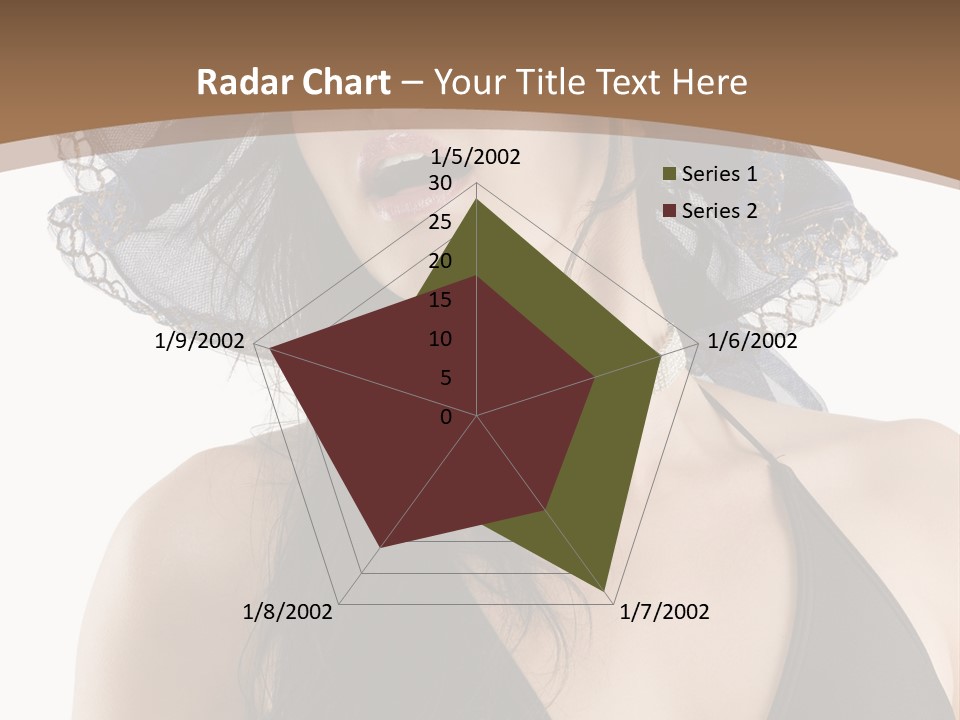 Stylish Girl Black PowerPoint Template