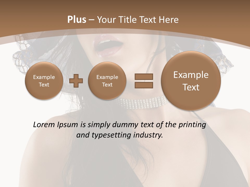 Stylish Girl Black PowerPoint Template