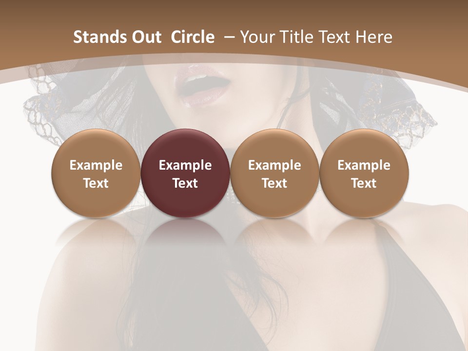 Stylish Girl Black PowerPoint Template