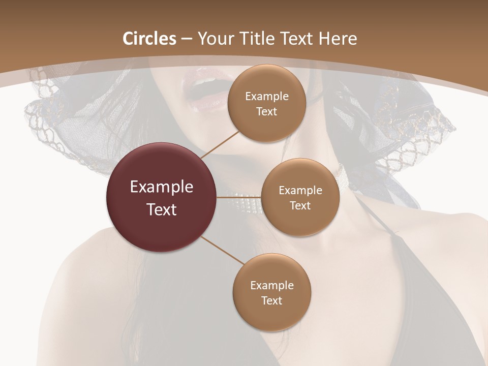 Stylish Girl Black PowerPoint Template