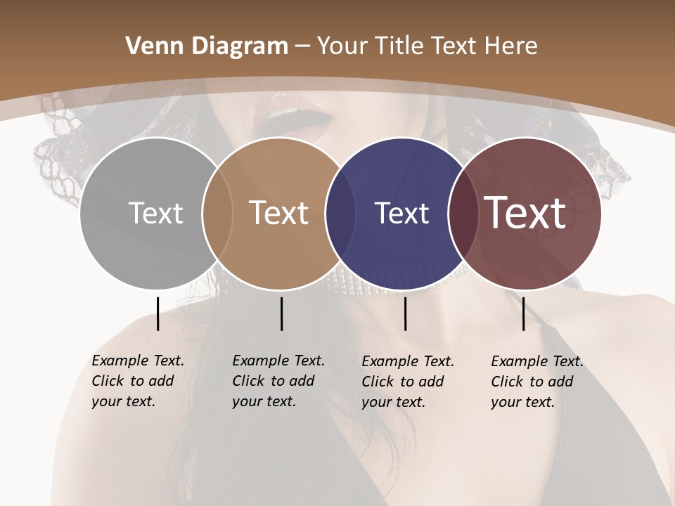 Stylish Girl Black PowerPoint Template